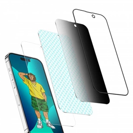 گلس تمام صفحه تمام چسب آیفون گرین لاین Apple iPhone 14 Pro Max Green Lion 3D Silicone Plus
