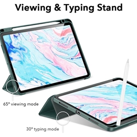 کیف محافظ آیپد پرو 12.9 اینچ گرین Green Premium Vegan Leather Case for iPad Pro 12.9 2021