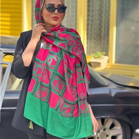 شال زنانه طرح چنل کالکشن تابستان 1401 تک رنگ